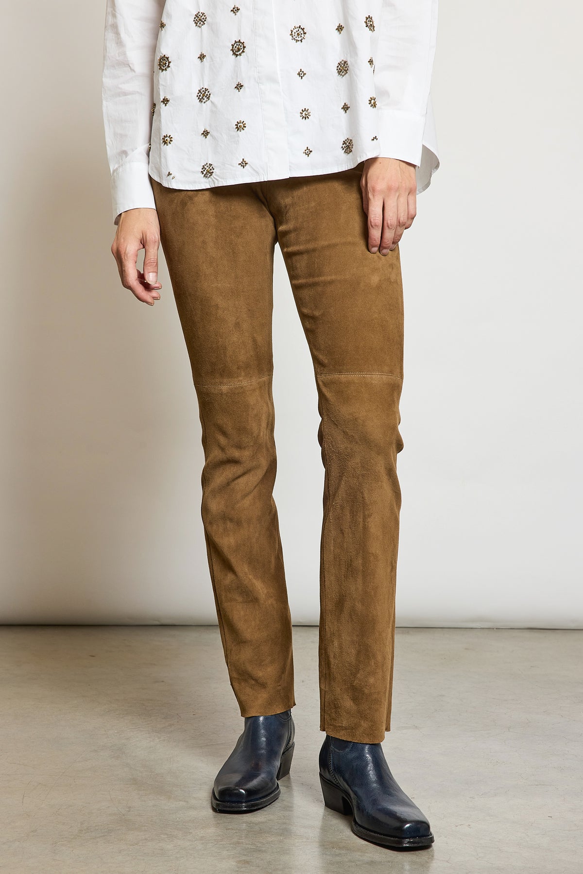 PANTALON EN PEAU STRETCH