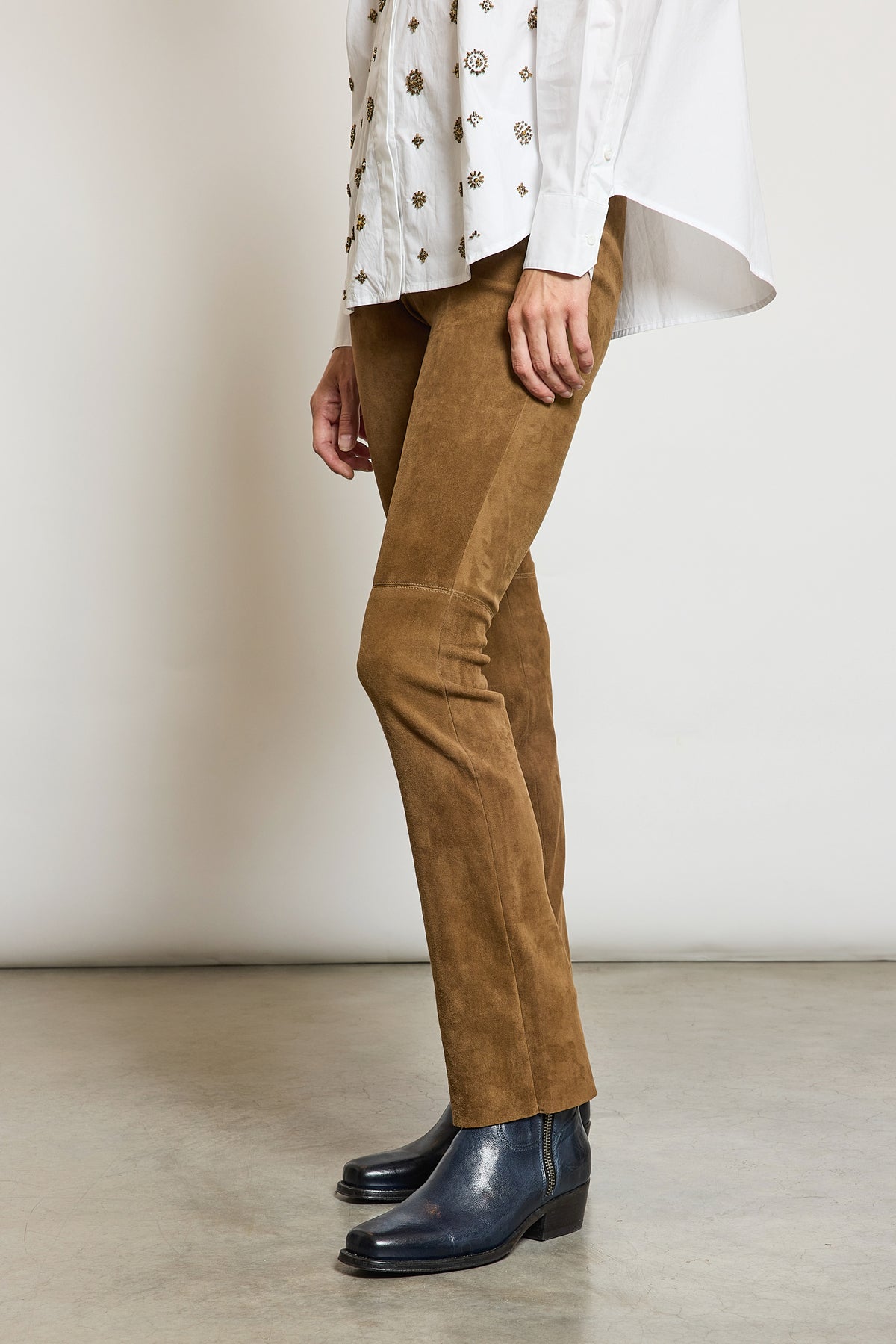 PANTALON EN PEAU STRETCH