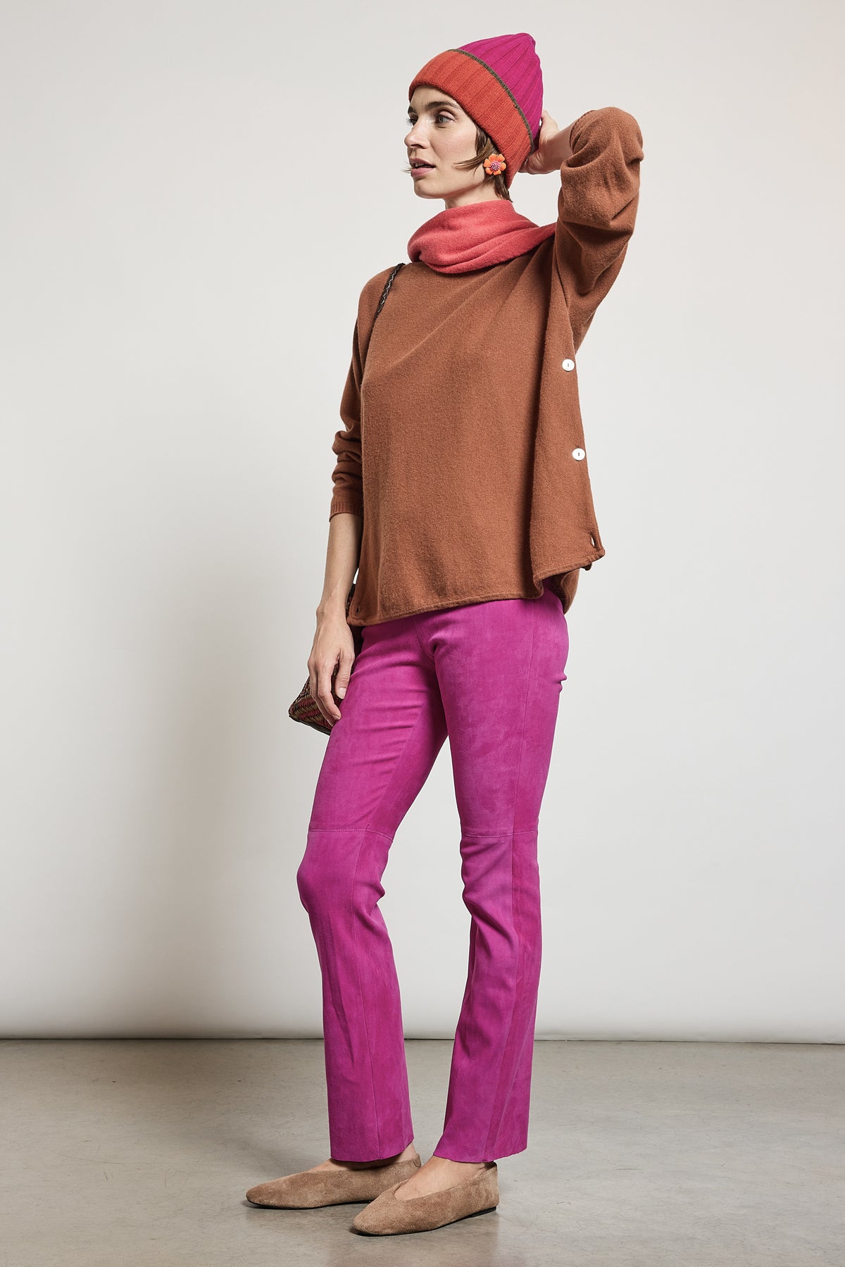 PANTALON EN PEAU STRETCH