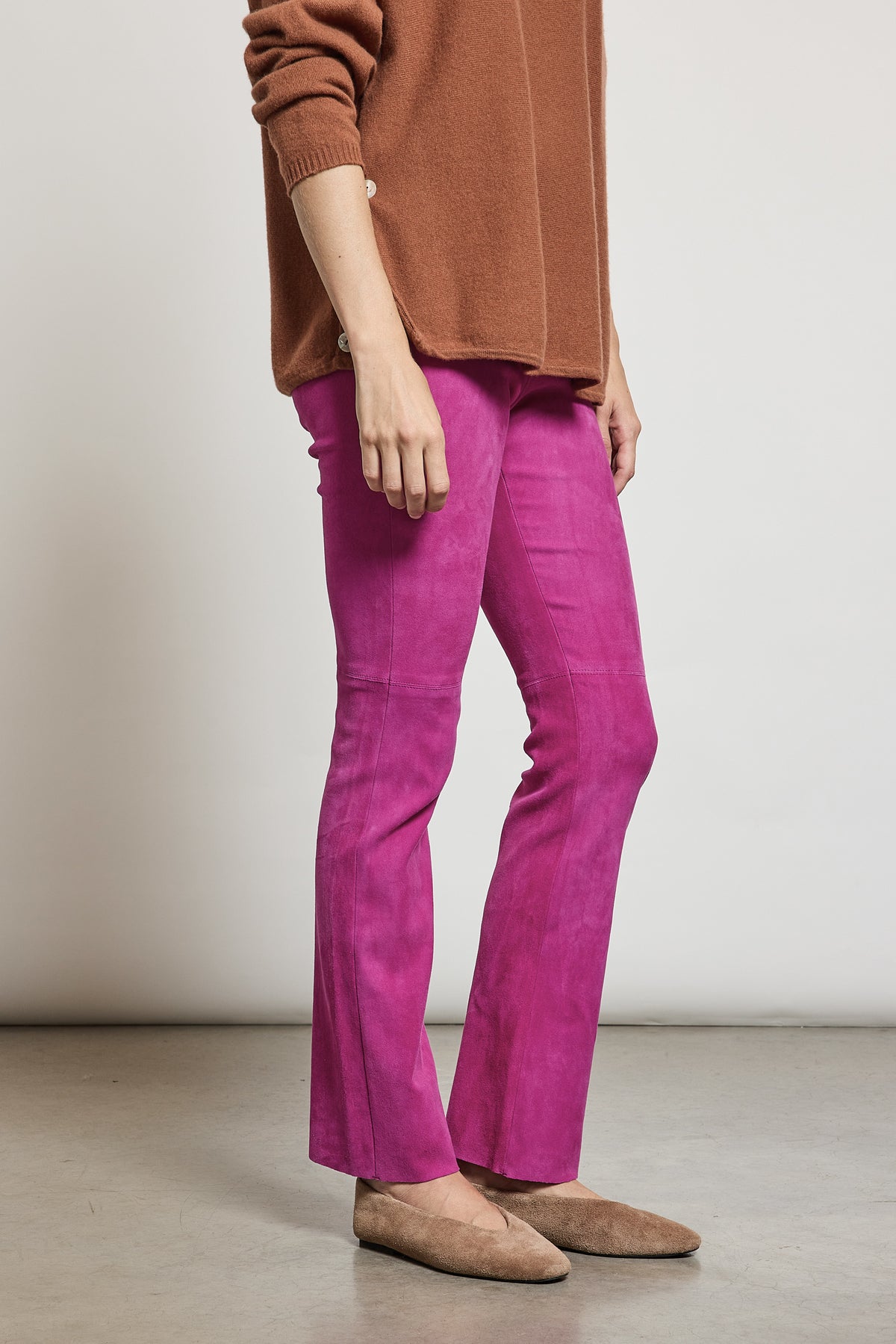 PANTALON EN PEAU STRETCH