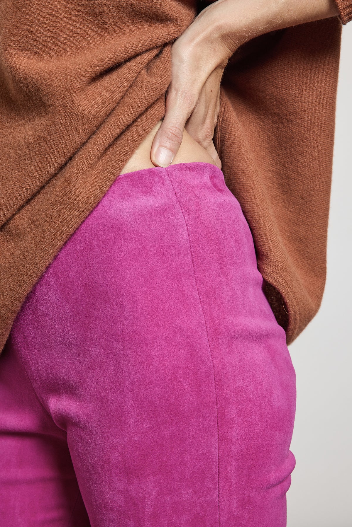 PANTALON EN PEAU STRETCH