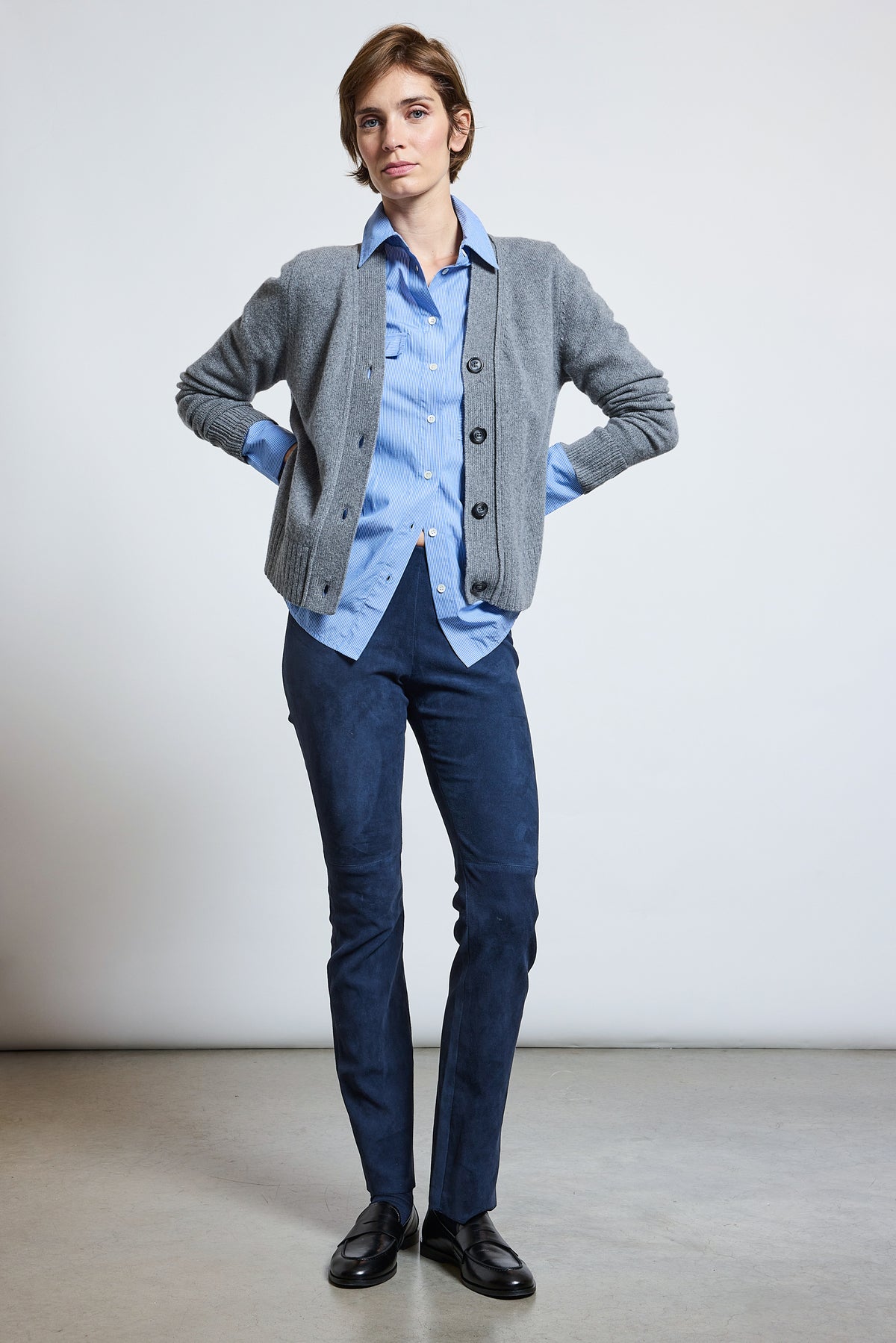 PANTALON EN PEAU STRETCH