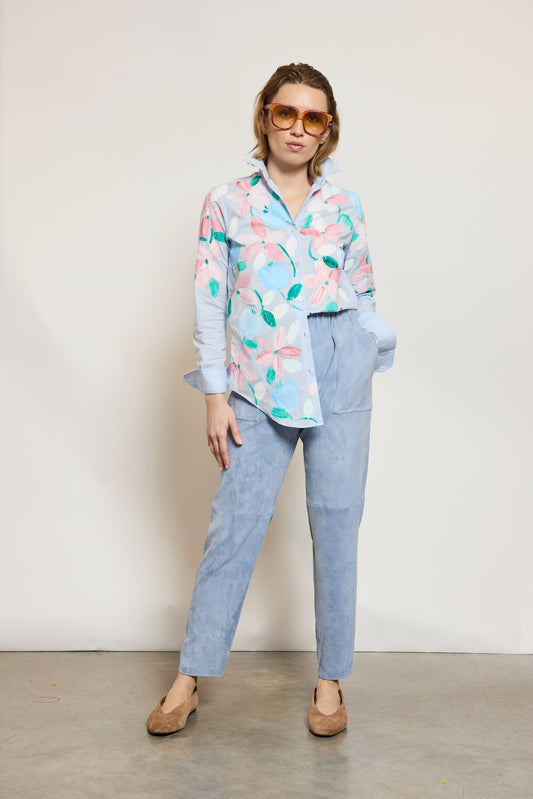 PANTALON EN PEAU STRETCH HORIZON