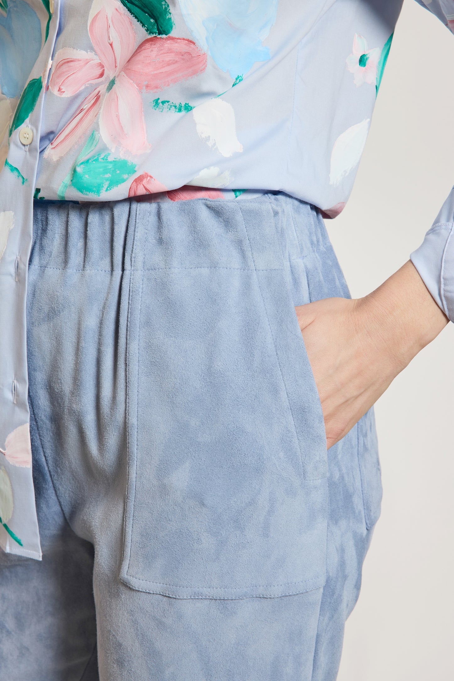 PANTALON EN PEAU STRETCH HORIZON
