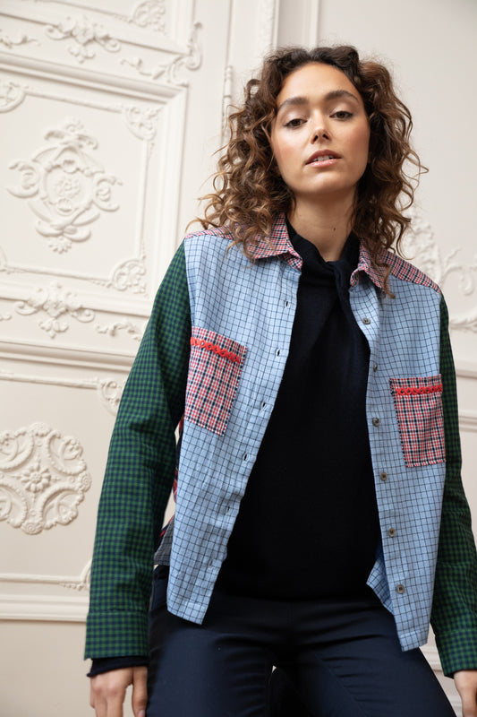 CHEMISE SKI PATCHWORK