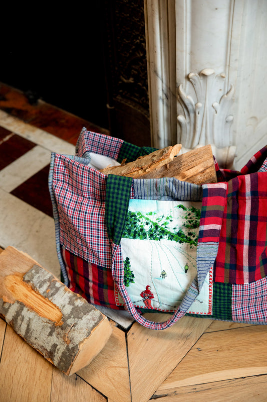 SAC BRODÉ SKI PATCHWORK