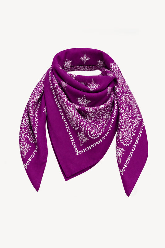 WOOL BANDANA PURPLE