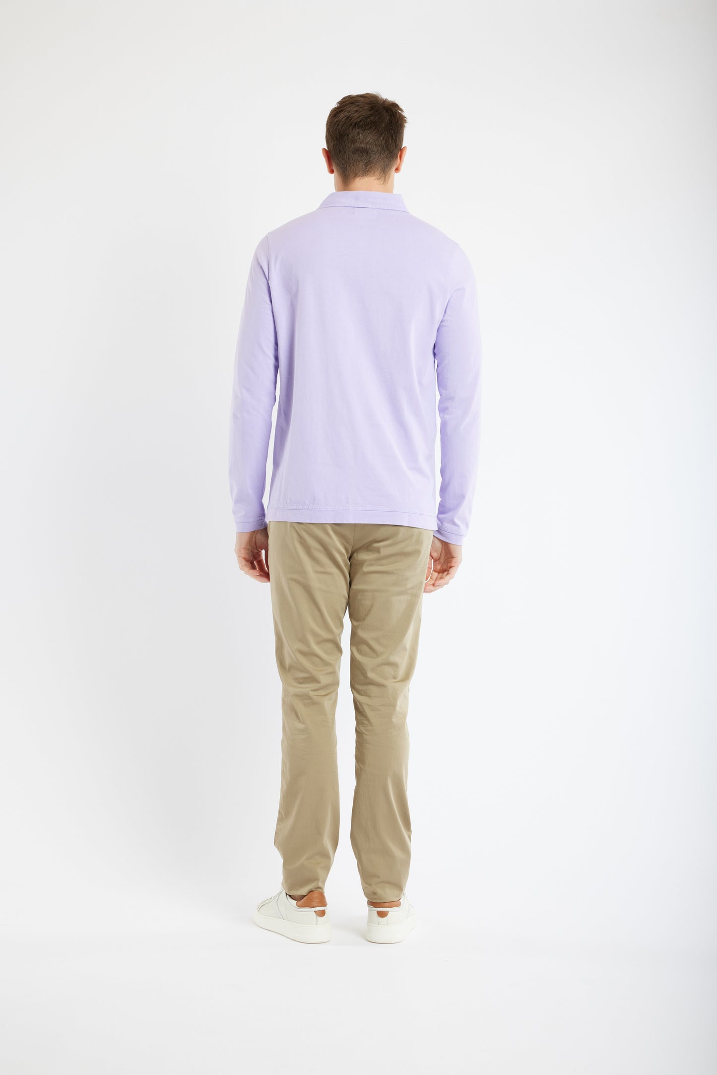 POLO MANCHES LONGUES LILAS