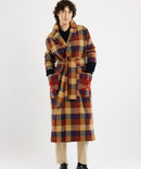 CHECKED WOOL COAT
