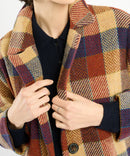 CHECKED WOOL COAT