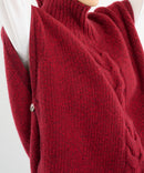 CASHMERE CHASUBLE BURGUNDY