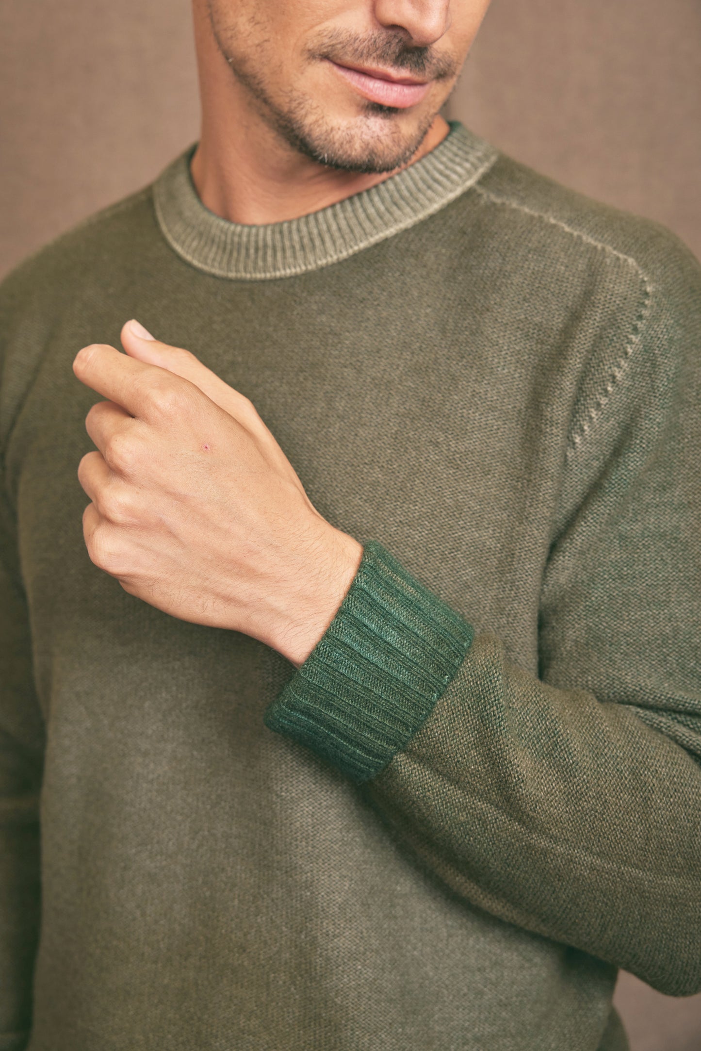 PULL RÉVERSIBLE KAKI