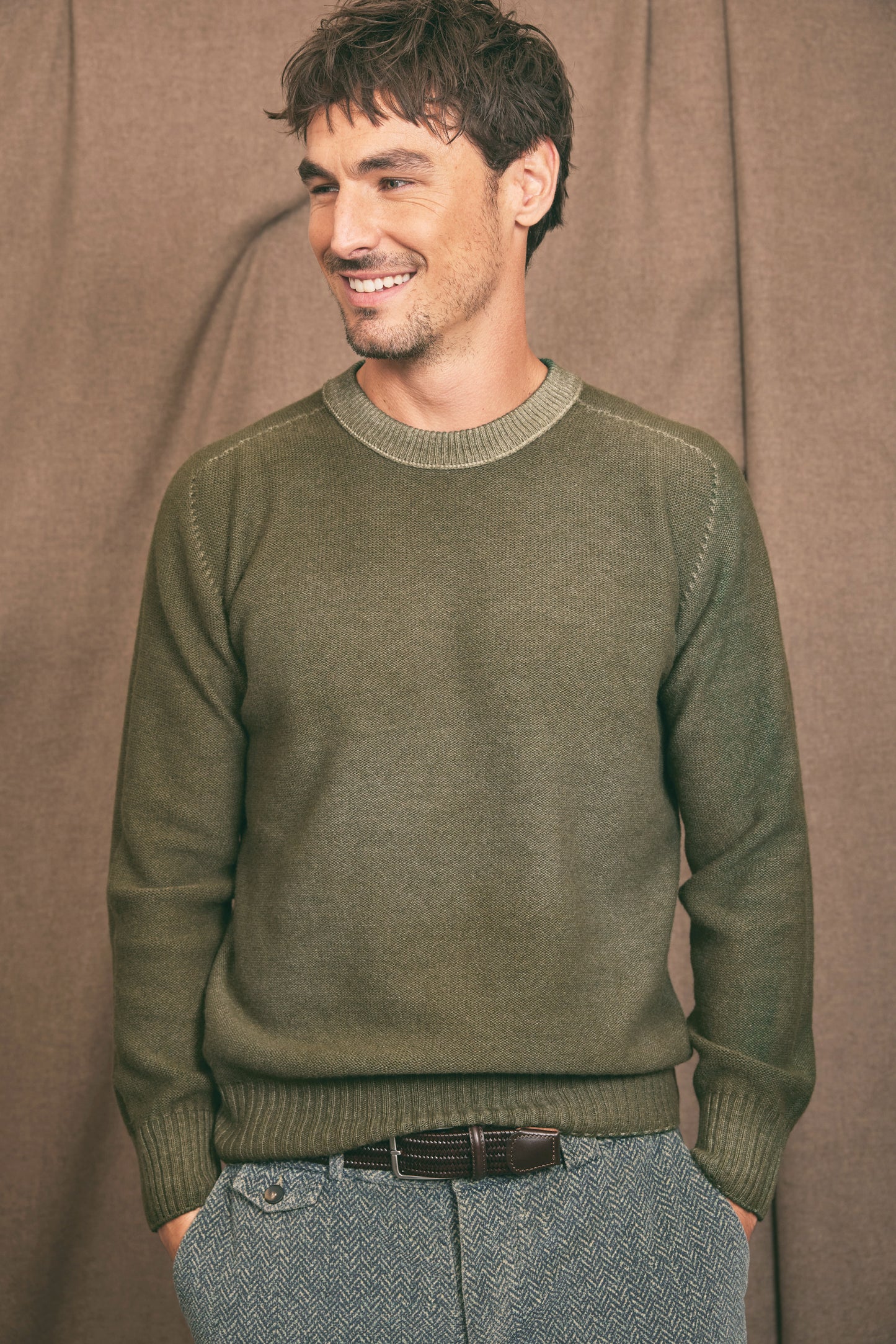 PULL RÉVERSIBLE KAKI