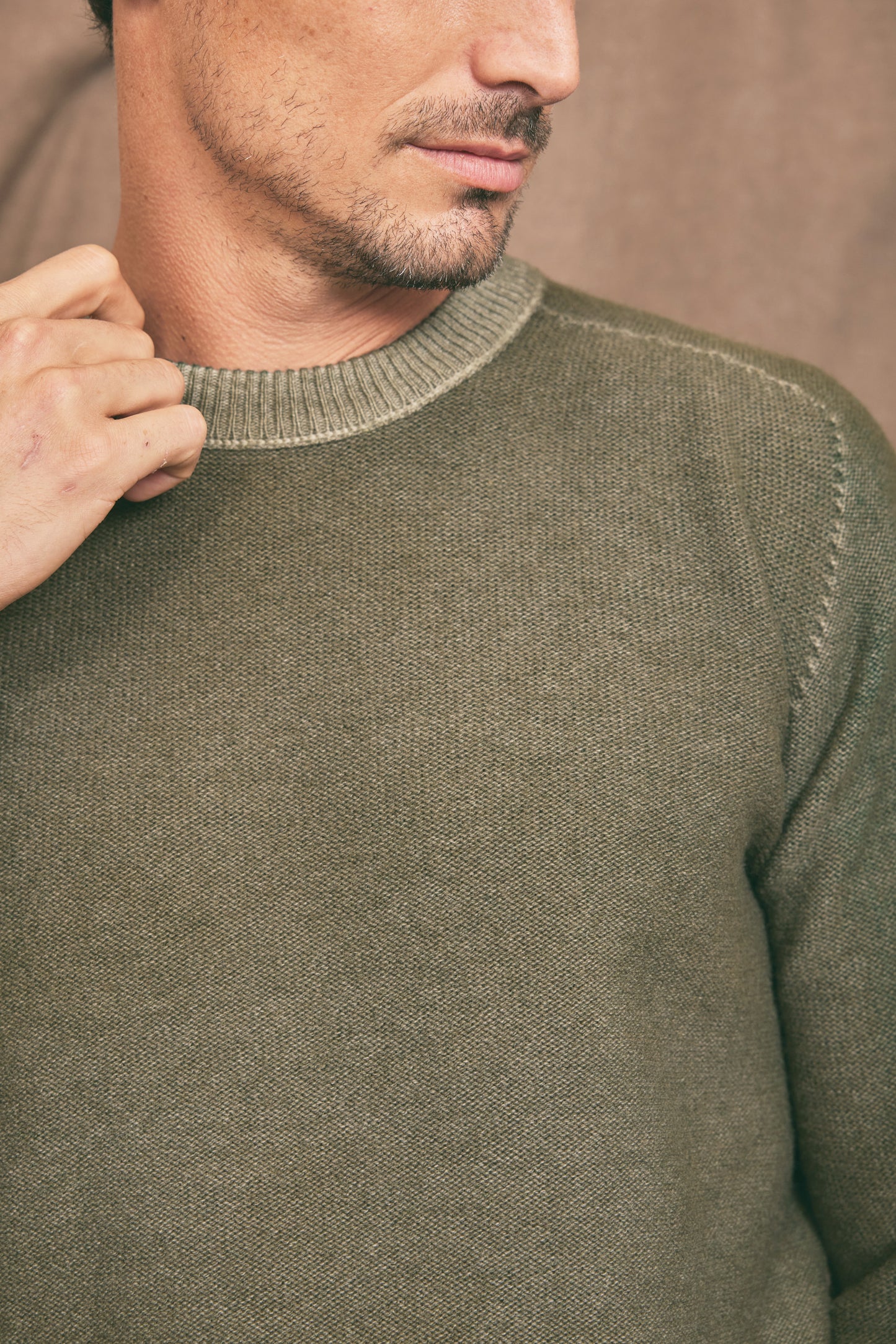 PULL RÉVERSIBLE KAKI