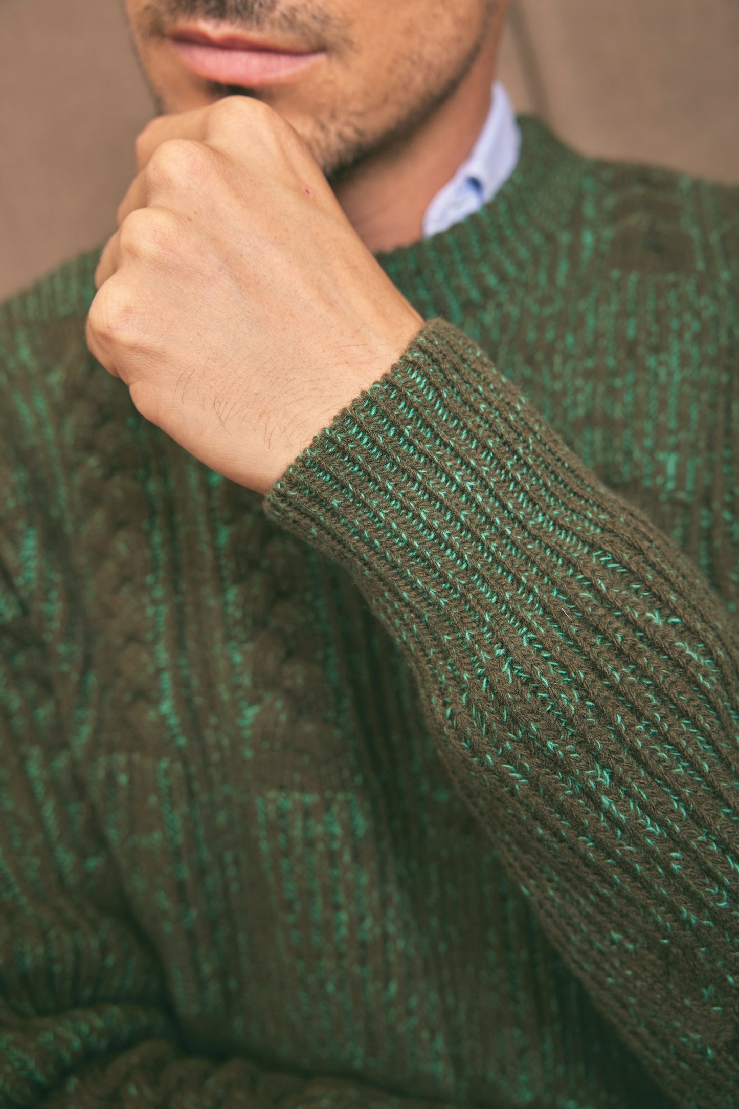 PULL TRESSÉ MILITAIRE