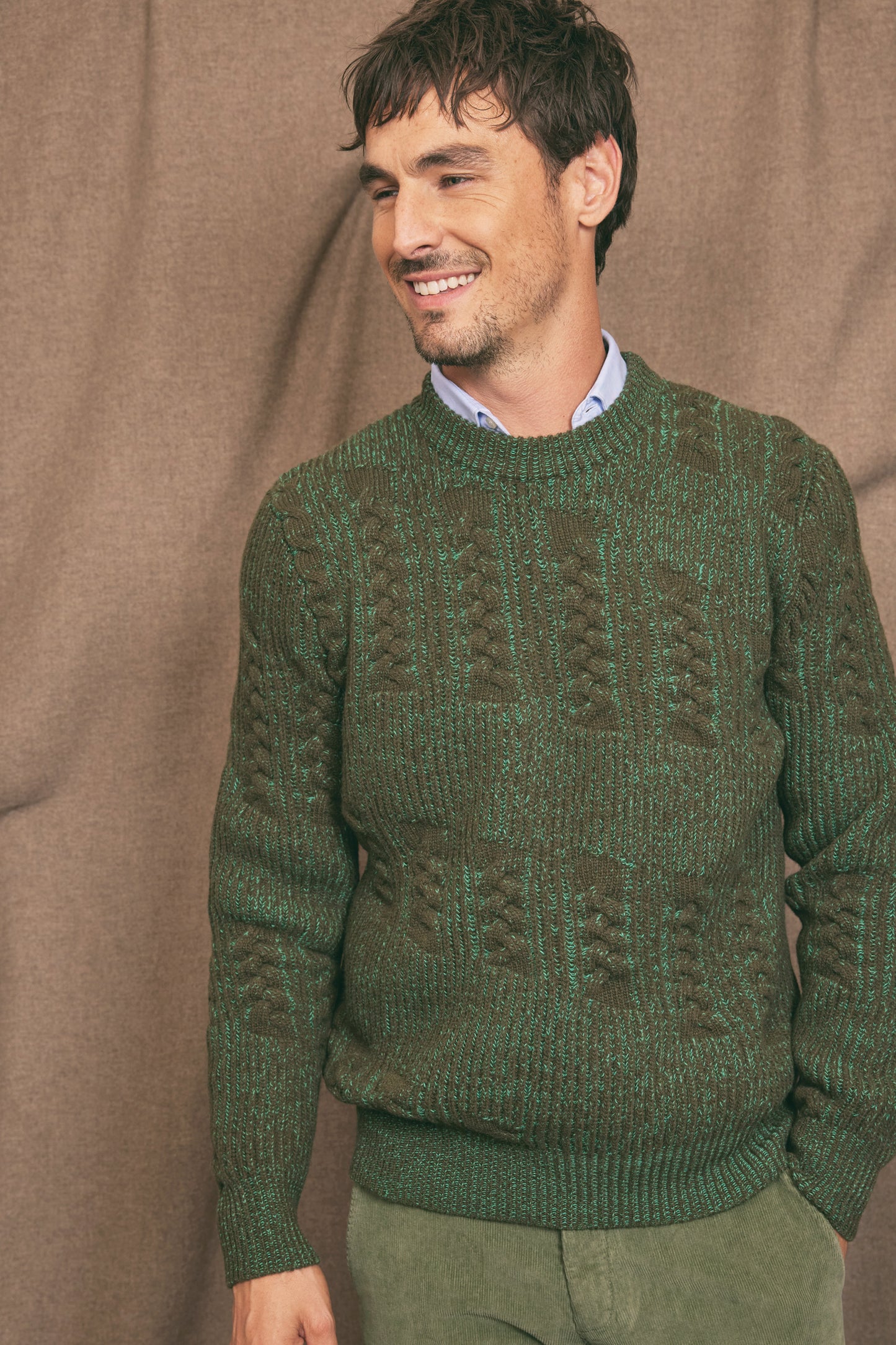 PULL TRESSÉ MILITAIRE