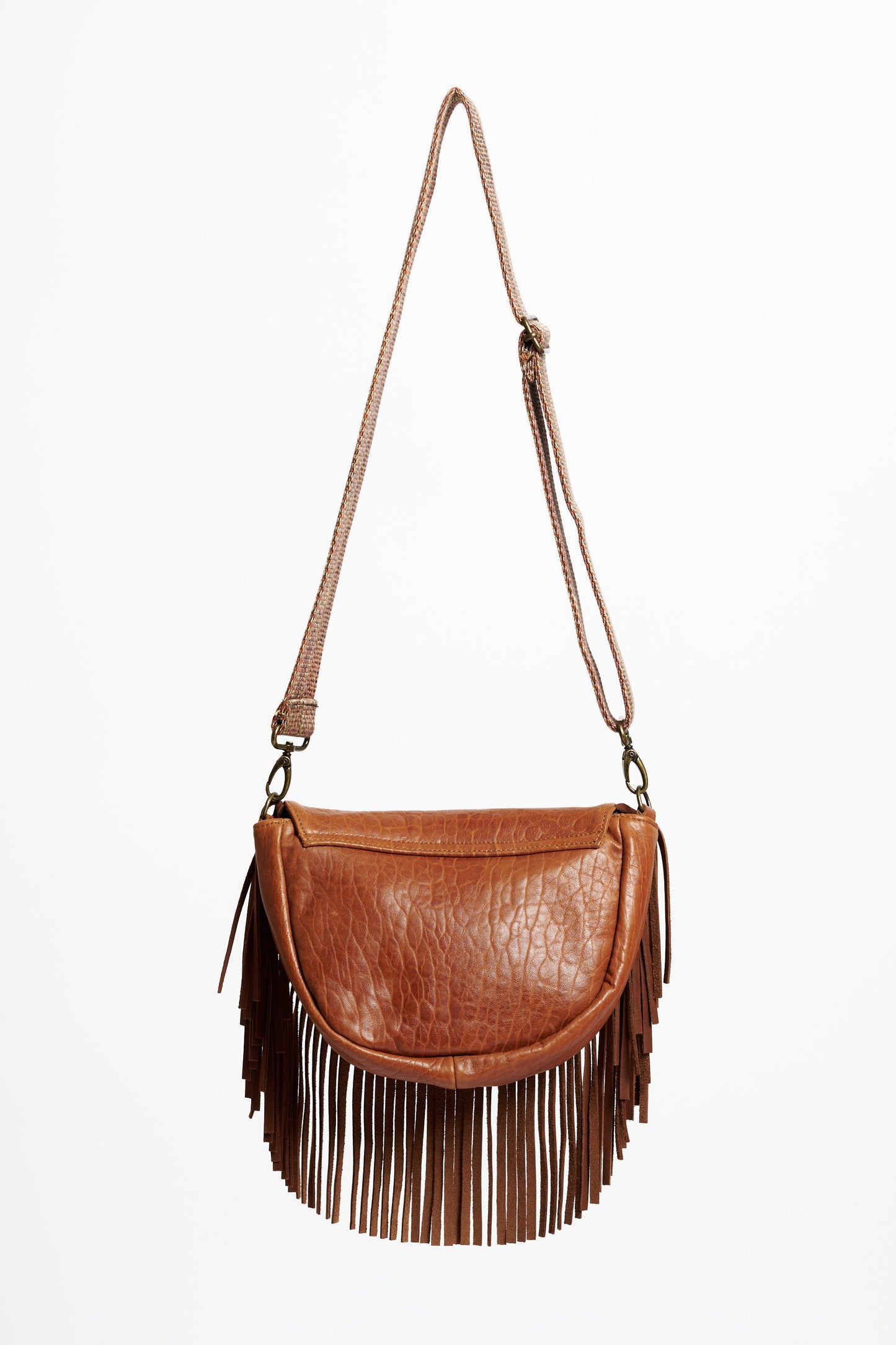 BAG WITH FRINGES MILITARY