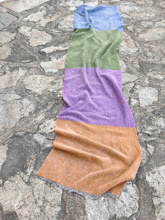 WOOL AND CASHMERE SCARF MULTICOLORED