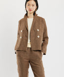 LINEN AND WOOL JACKET NUT