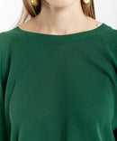 FRONT-BEHIND SWEATER GREEN