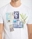 T-SHIRT WITH PATCHES PLANTS