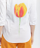 PAINTED TULIP FITTED SHIRT YELLOW