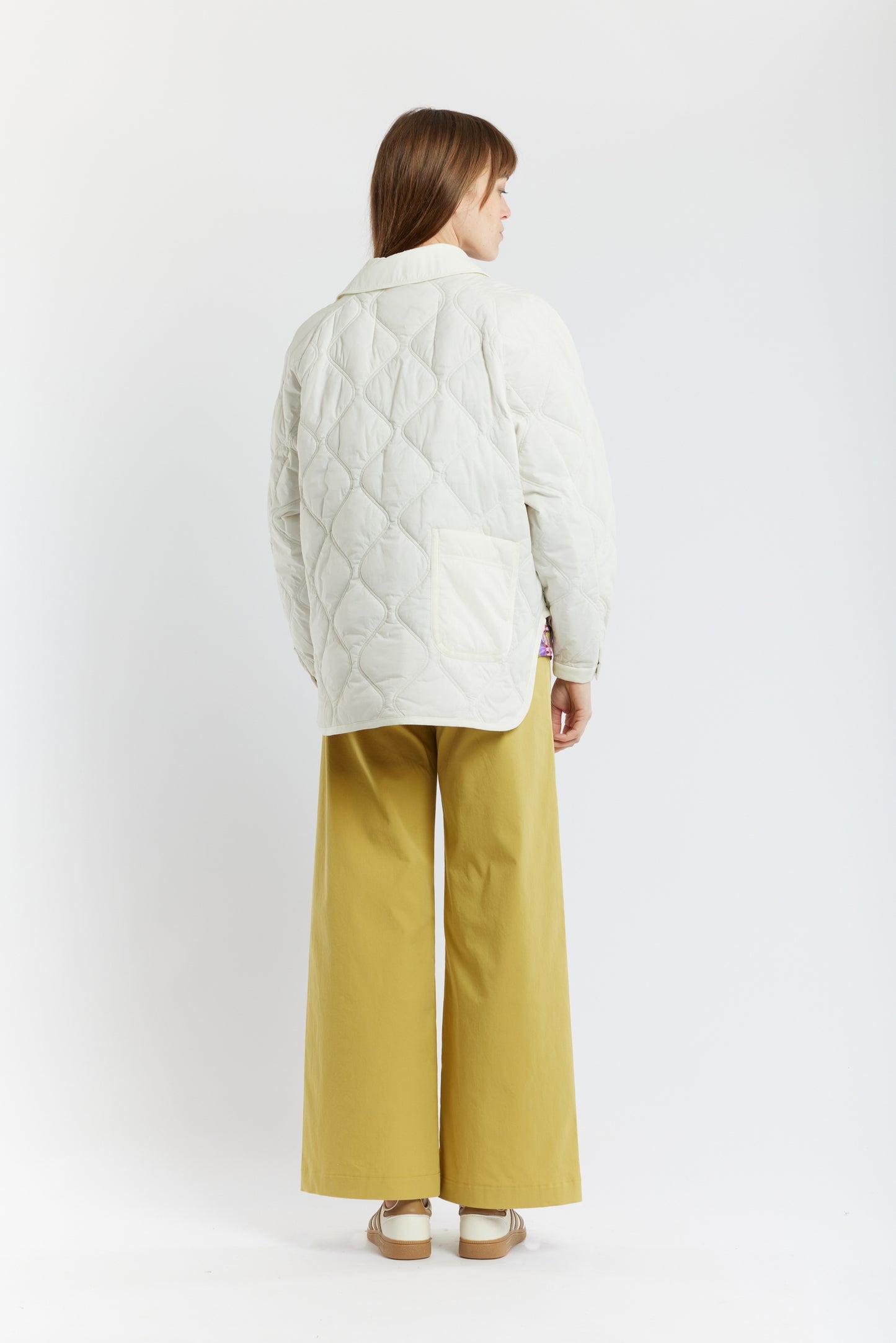 QUILTED JACKET CHALK WHITE