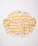 STRIPED CASHMERE SWEATER YELLOW