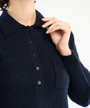 KNITTED POLO NAVY
