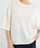 KNITTED T-SHIRT WHITE