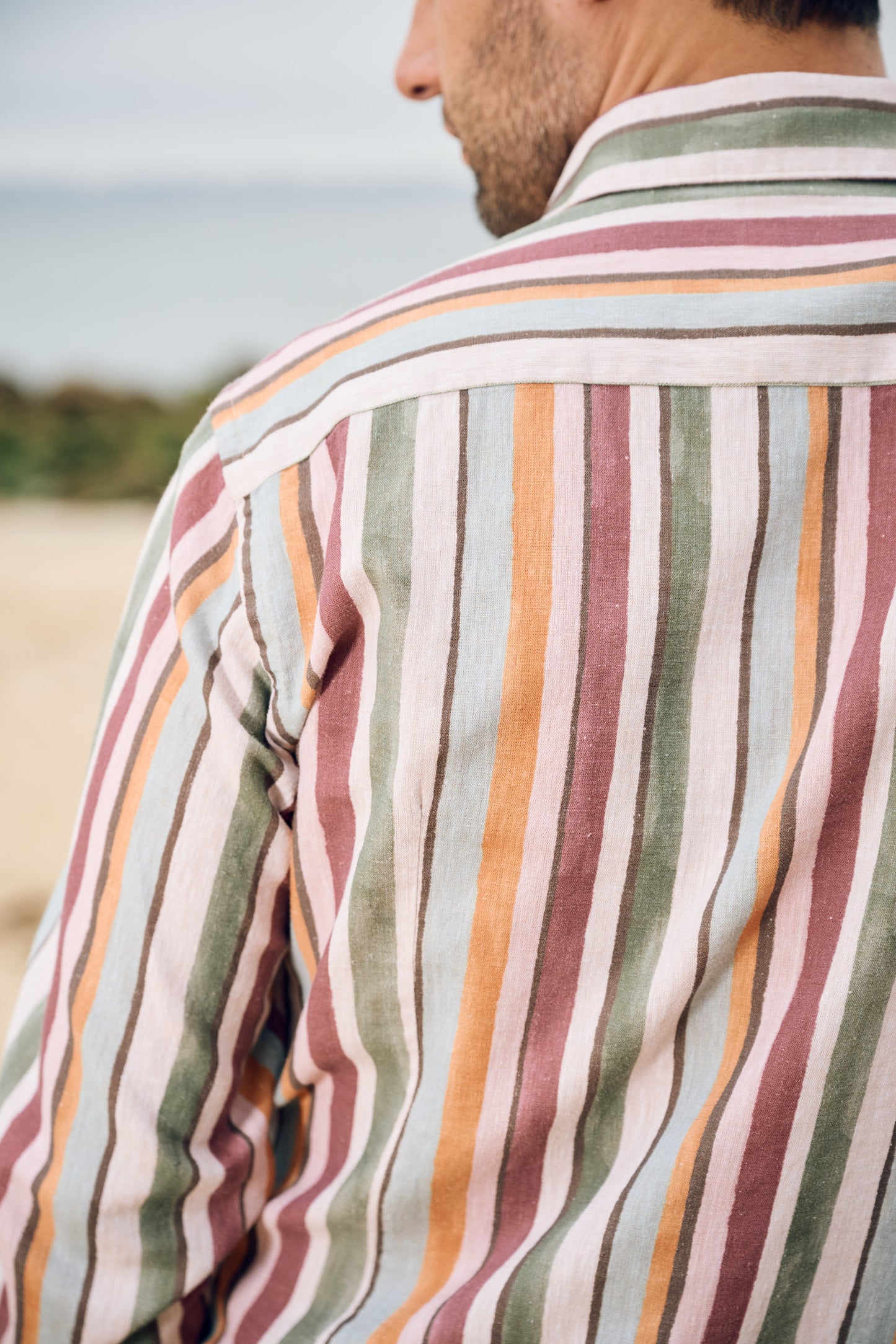 CHEMISE EN LIN À RAYURES