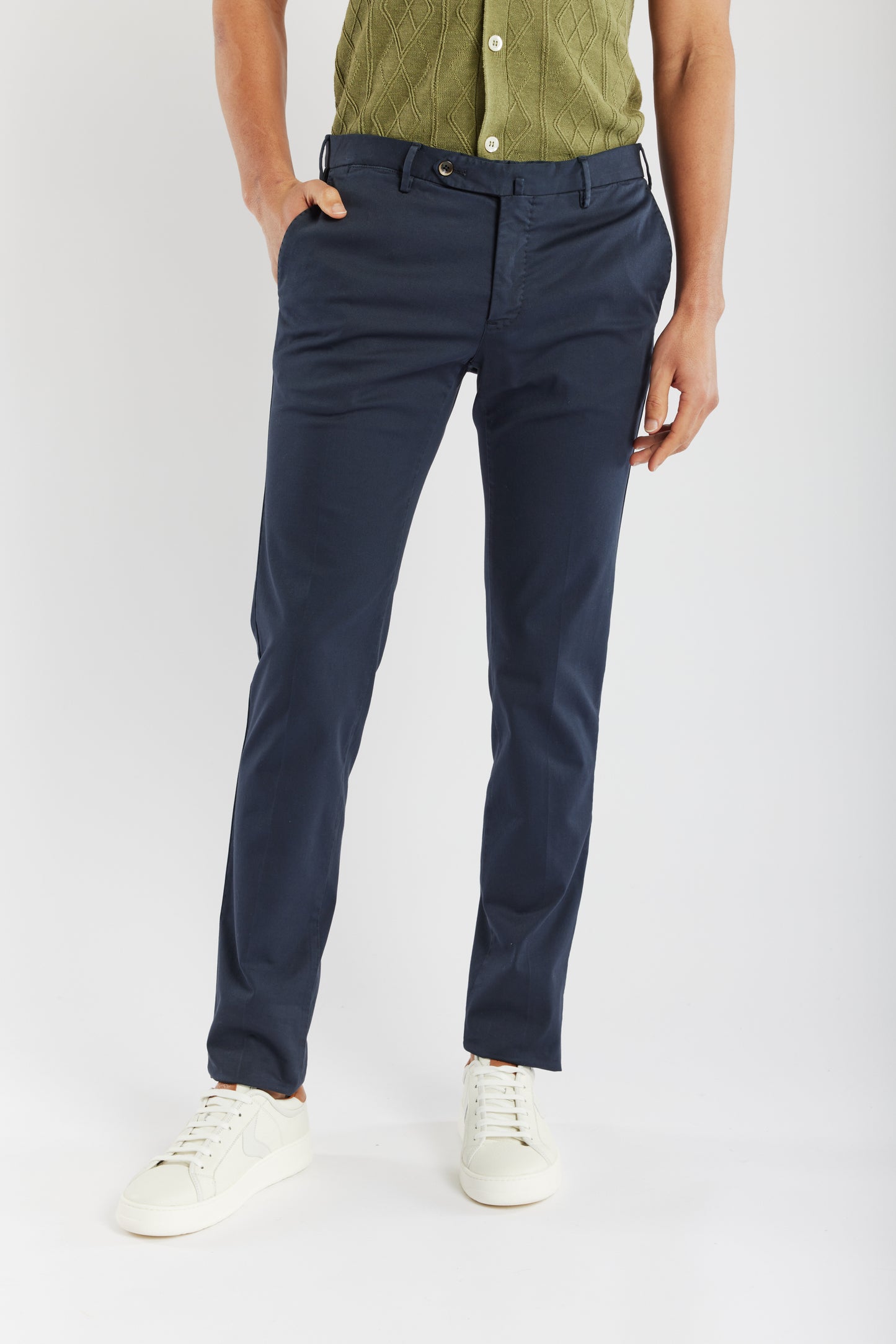 SUPER SLIM FIT LYOCELL MARINE