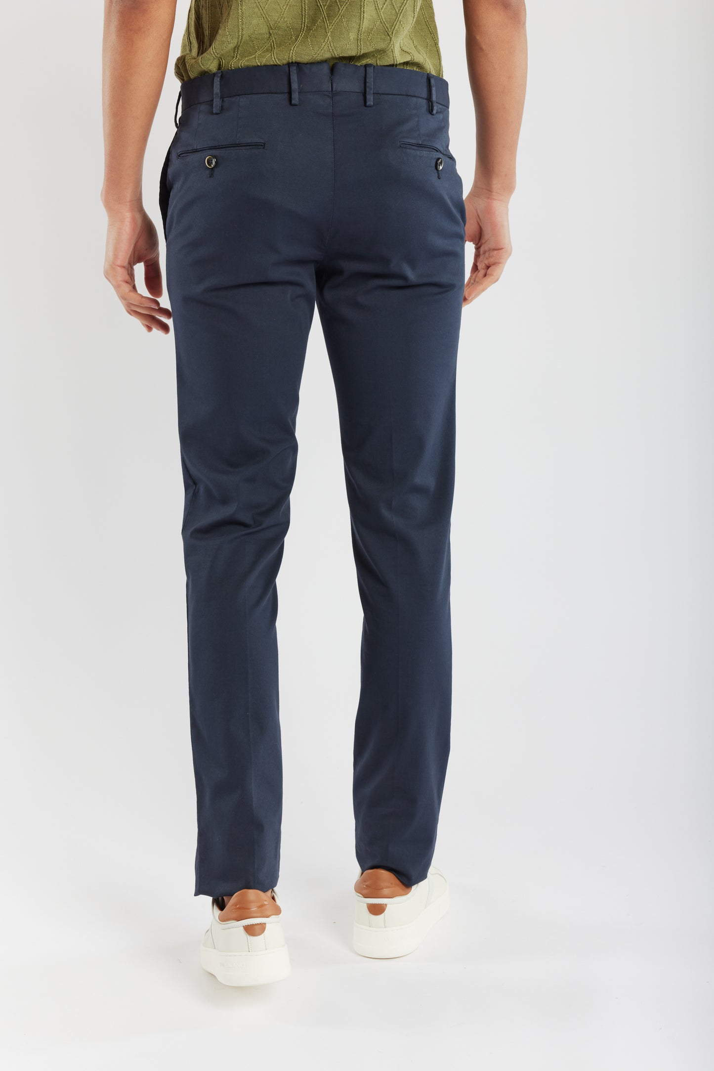 SUPER SLIM FIT LYOCELL MARINE