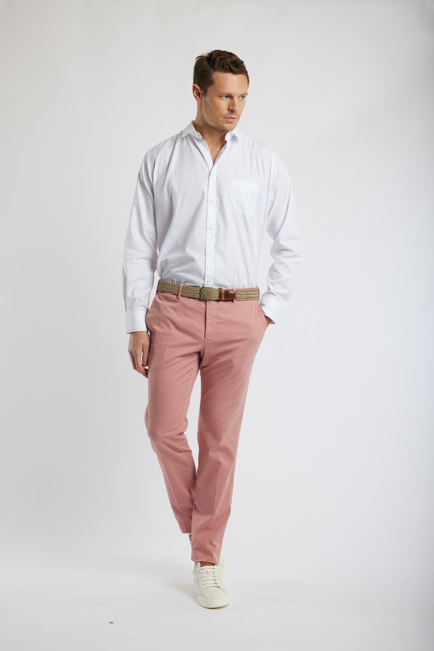 SUPER SLIM FIT LYOCELL VIEUX ROSE