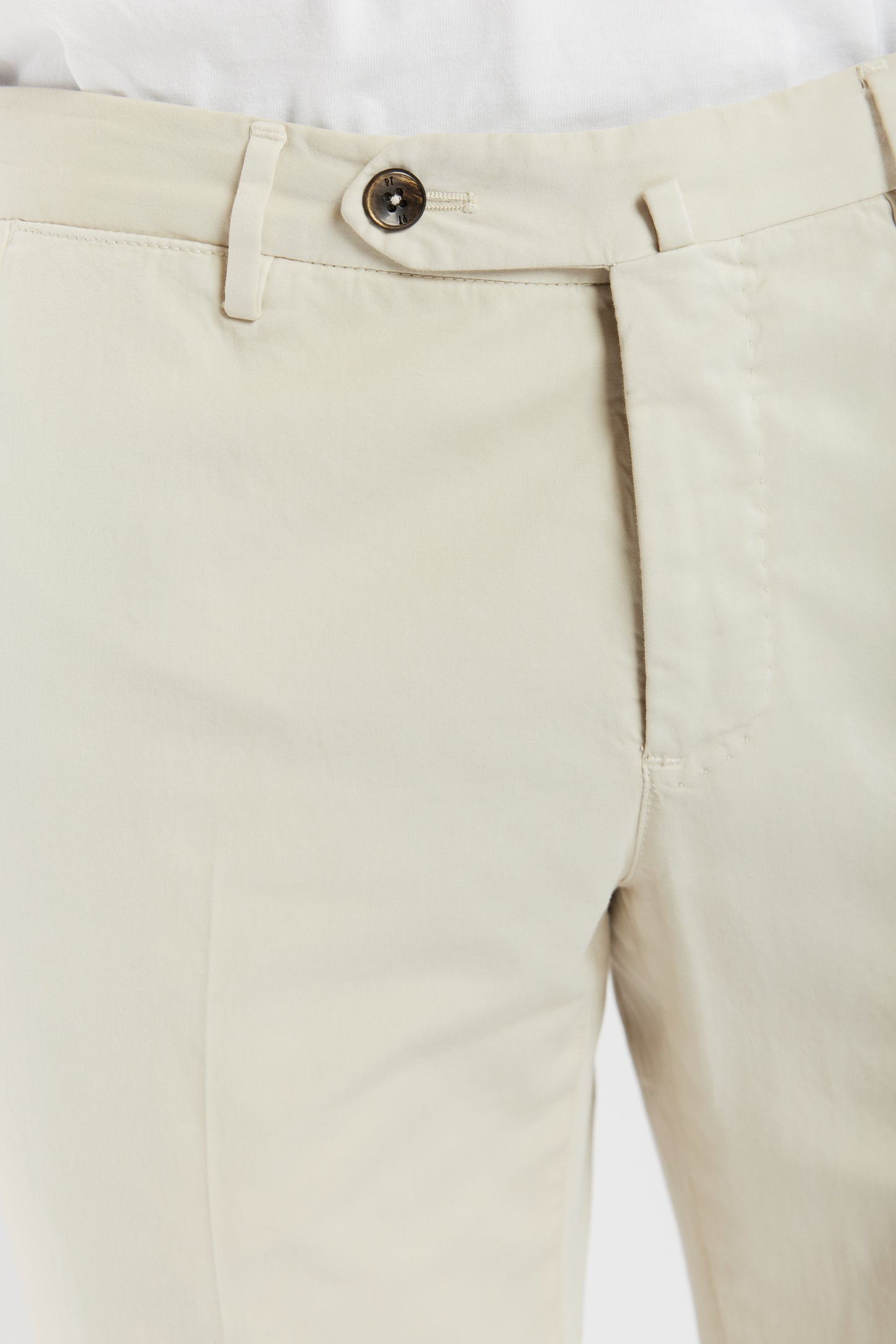 SUPER SLIM FIT COTON SOIE BEIGE CLAIR