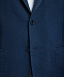 COTTON AND RAMIE JACKET NAVY