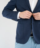 WOOL AND LINEN JACKET NAVY