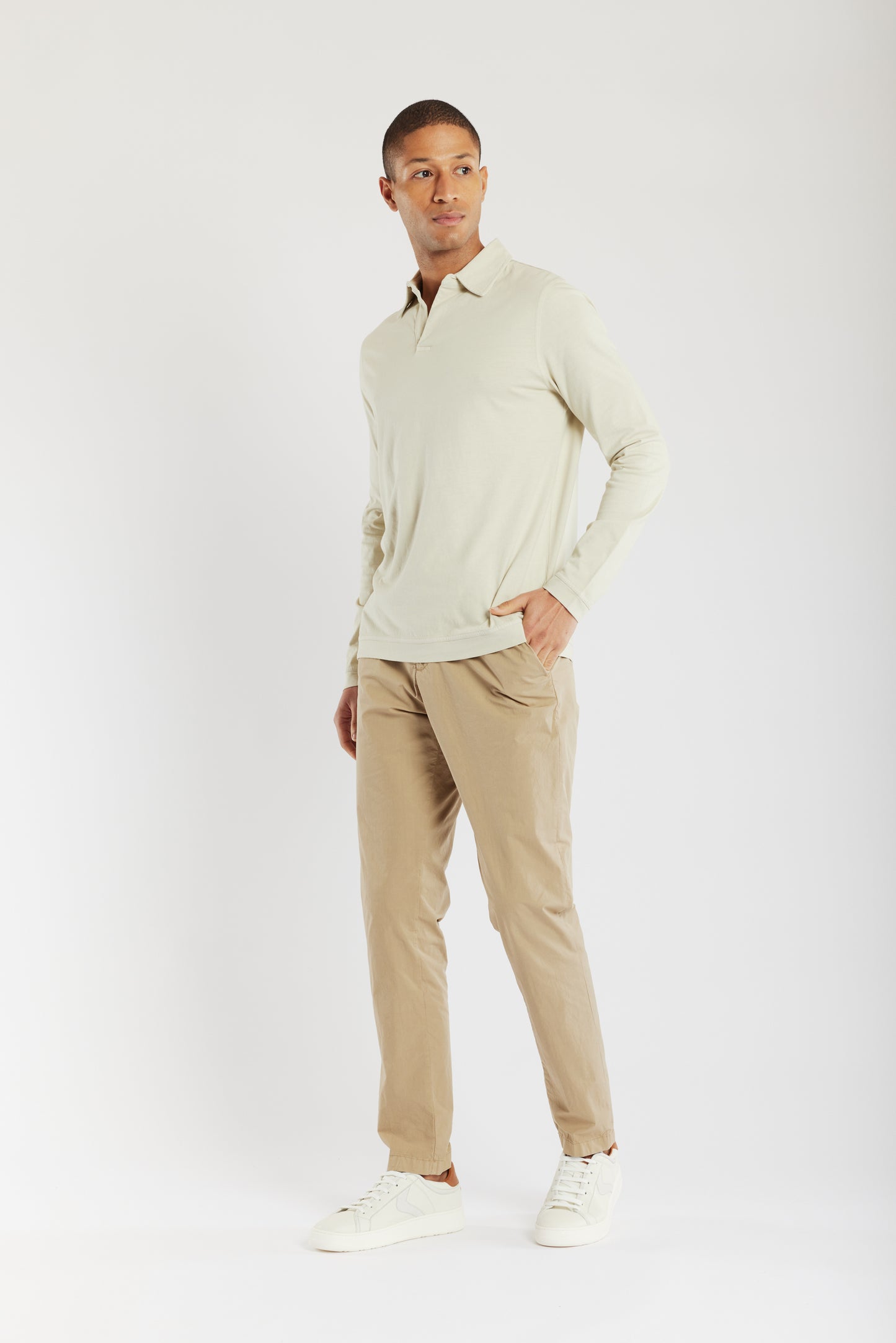 PANTALON RELAX POPELINE BEIGE