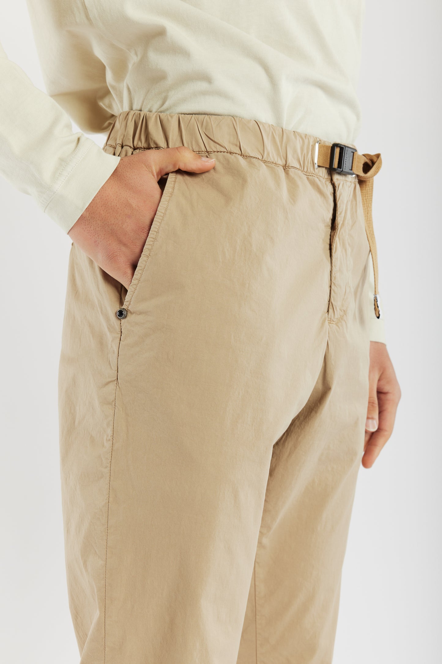 PANTALON RELAX POPELINE BEIGE