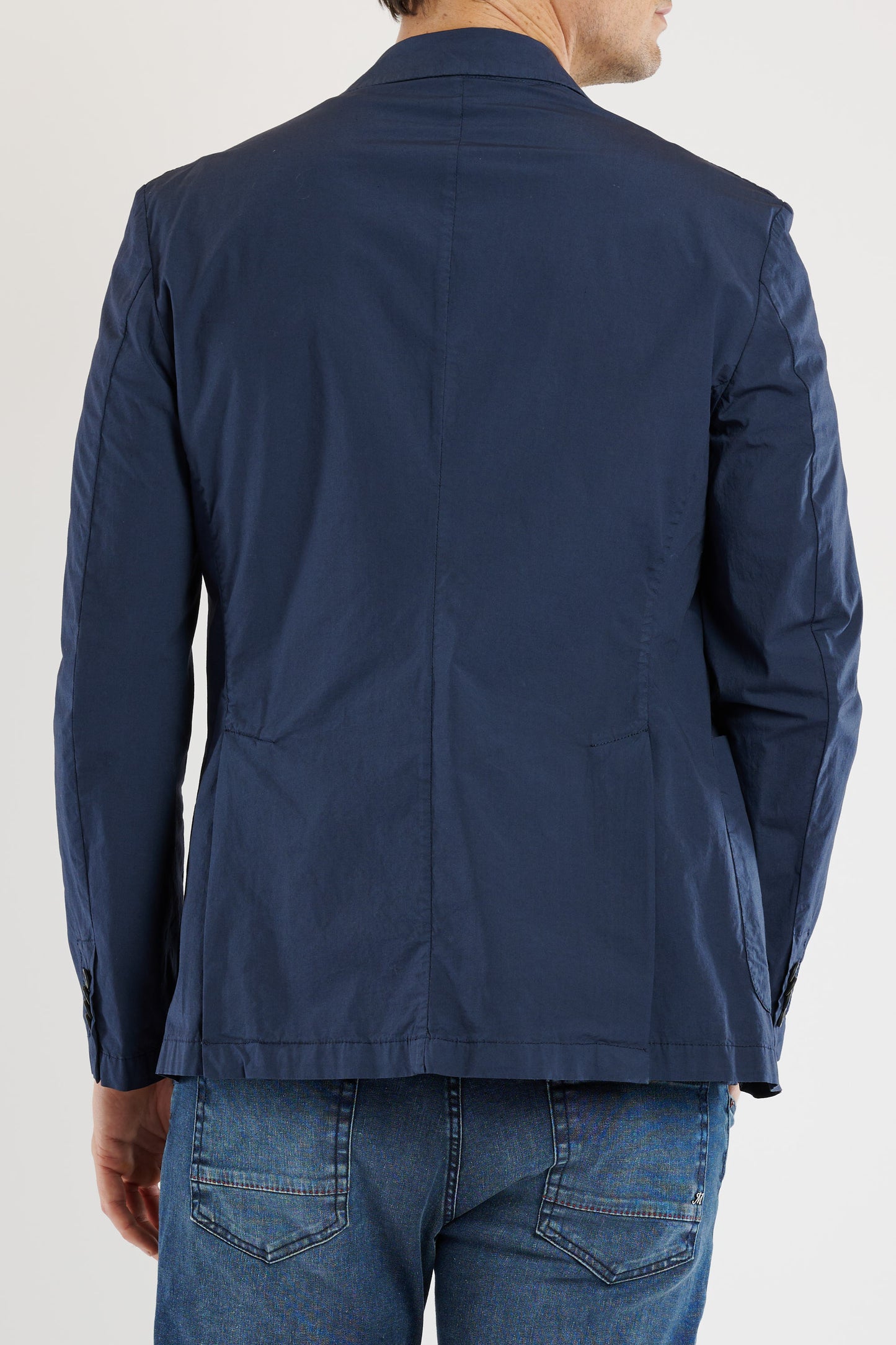 VESTE EN POPELINE STRETCH MARINE