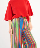LARGE SILK TROUSERS MULTICOLOURED