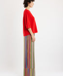 LARGE SILK TROUSERS MULTICOLOURED