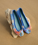 JELLYFISH EMBROIDERED PUMPS BLUE