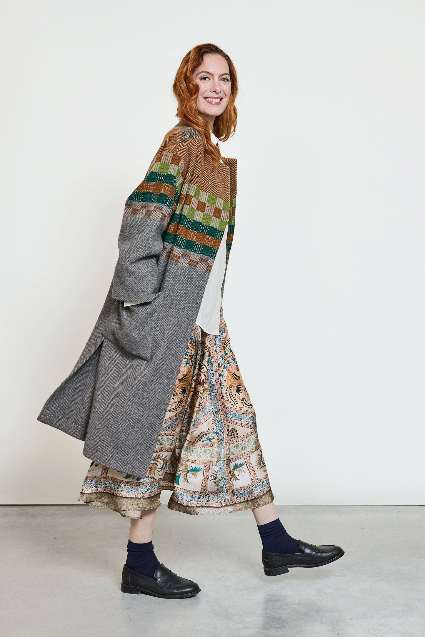 MANTEAU EN LAINE mousse