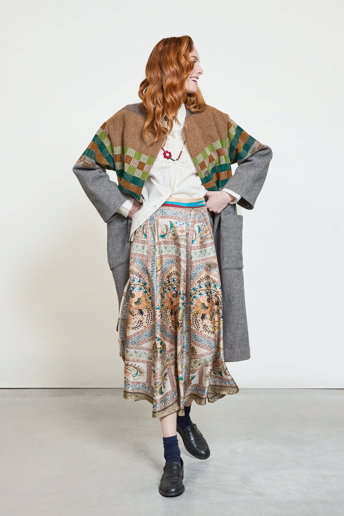 MANTEAU EN LAINE mousse