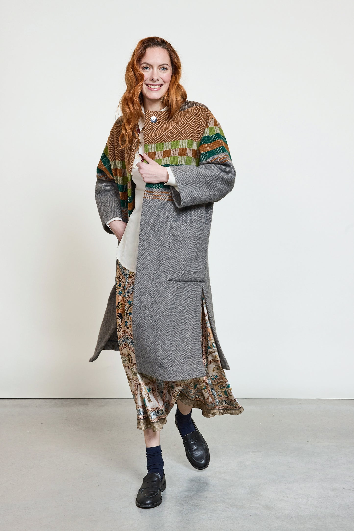 MANTEAU EN LAINE mousse