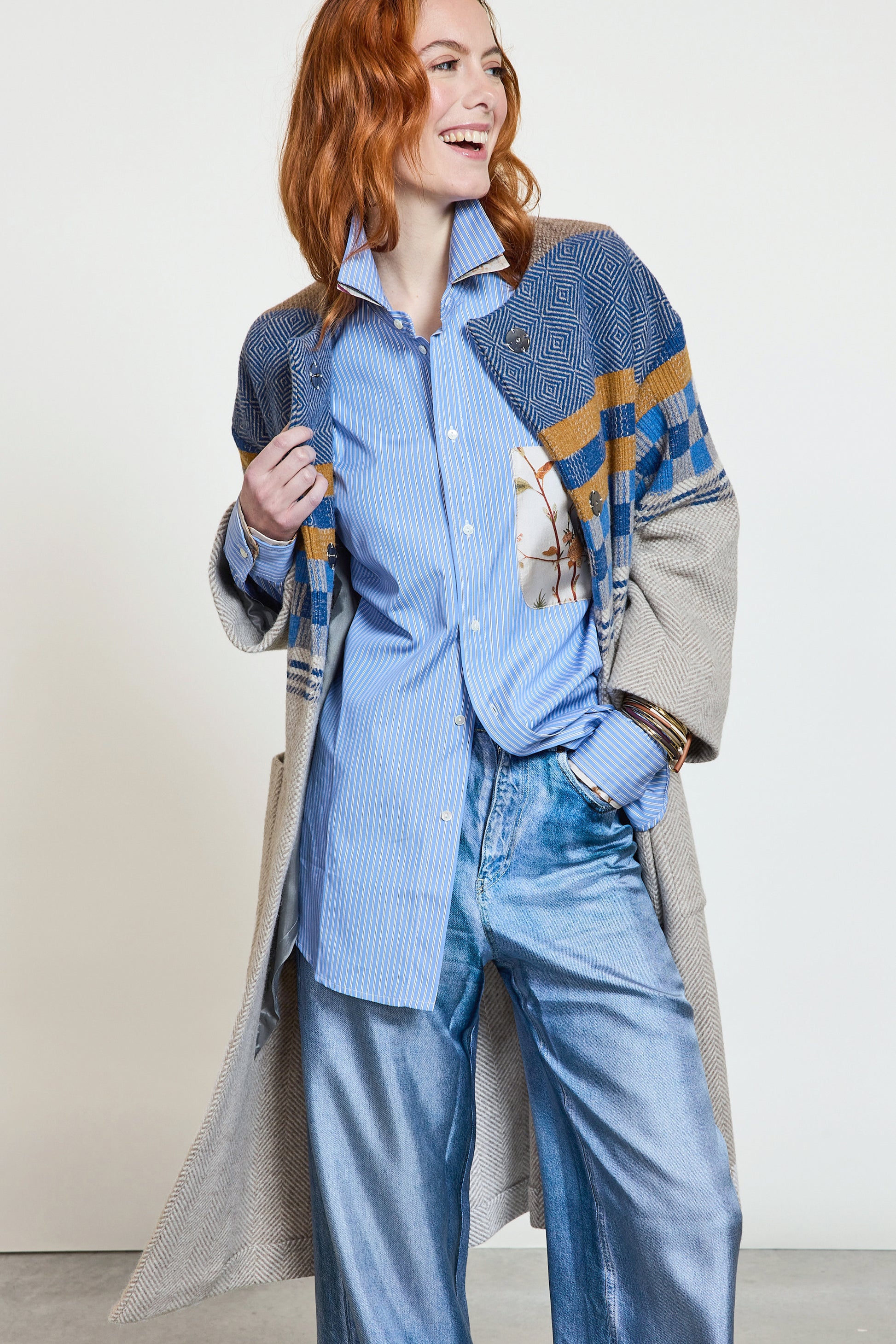 WOOL COAT navy – Victoire Paris