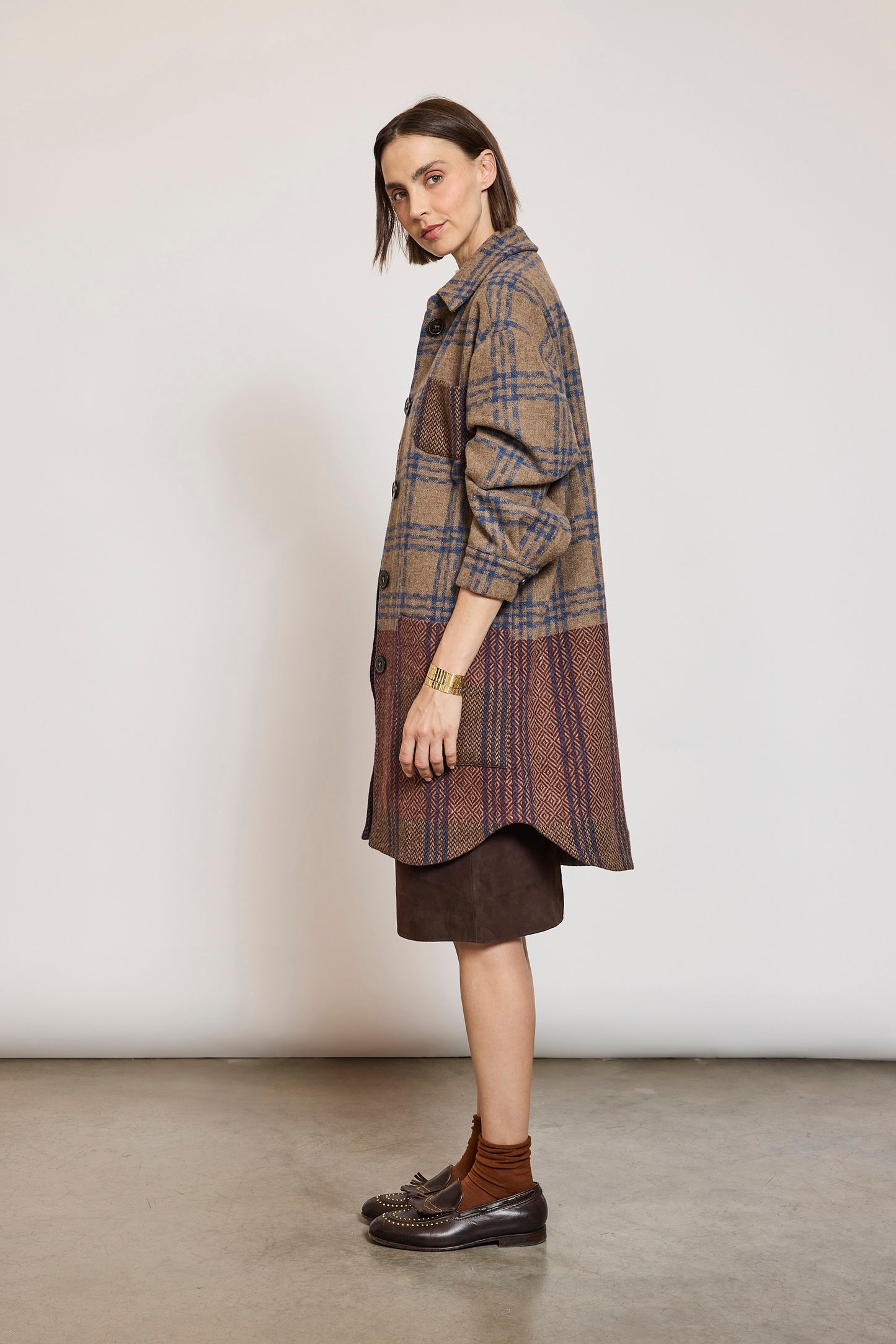 SURCHEMISE EN LAINE CARMIN