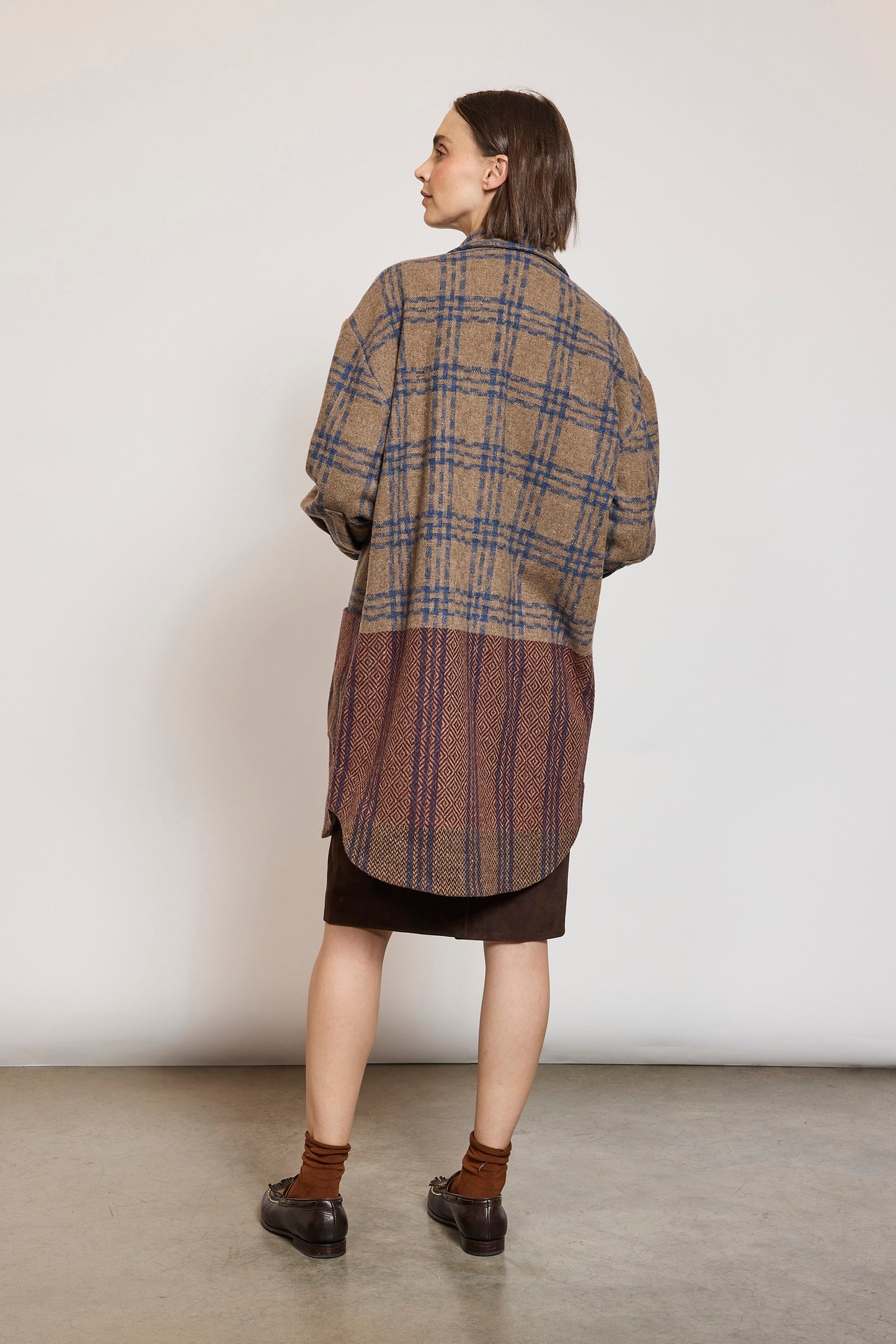 SURCHEMISE EN LAINE CARMIN