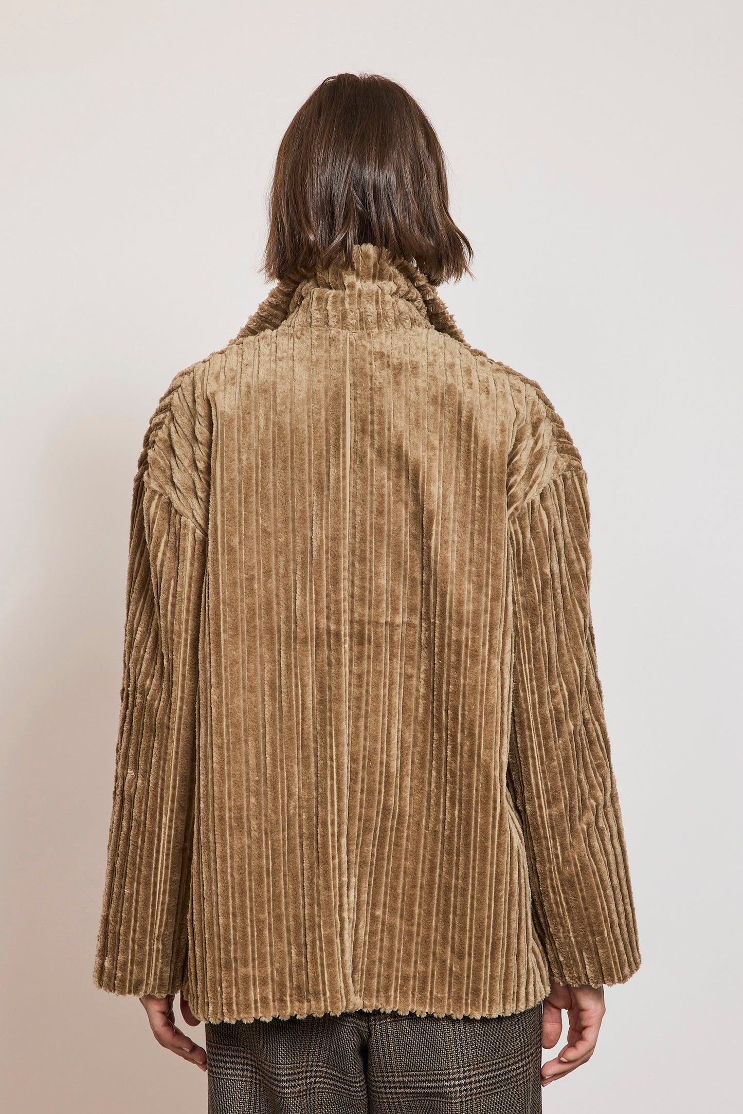 MAXI CORDUROY CABAN SAND